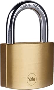 thumbnail image 2 of Yale 50mm Brass Padlock High Security Outdoor Lock With 3 Keys Chrome Finish 2 of 4