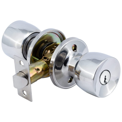 YALE ENTRANCE KNOB SET CHROME | ASSA ABLOY